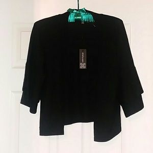 Cable and Gauge Black Shrug Size XL NWT